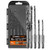 ENERTWIST 5-Piece SDS-Plus Drill Bit Set, Carbide Tip, SDS+ Rotary Hammer Drill Bit Set with Storage Case for Brick, Cement, Stone & Concrete, ET-RHDB-5