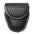 ROCOTACTICAL Basketweave Single Handcuff Case, Hidden Snap Handcuff Holder Pouch, Molded Single Cuff Case