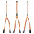TOOHUI 3 Pcs Servo Splitter Cable, JR Style Servo Y Harness, 12" / 300mm Servo Y-Cables, RC Y Harness, Standard Y-Harness, Servo Extensions
