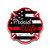 DHDM Designs 2-Pack Proud Firefighter Crest Wife Thin Red Line Flag | Premium Quality Vinyl Decal Stickers | 5.5-Inch Laminated with UV Protective Laminate | PD2969