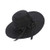 Sun Hats Floppy Foldable Bowknot Large Wide Brim Straw Women's Hats Summer Beach Beach Cap UV Protection(Black)