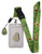 Avocado Print Lanyard w/ID Badge Holder and Charm