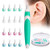 Earwax Remover Tool, Ear Wax Cleaner, Ear Wax Remover, Soft Silicone Spiral Earwax Remover Tool, 16 Replacement Heads, q-tip Replacement
