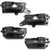 Otois 4Pcs Interior Door Handle 1Set Textured Black for Hyundai Sonata 2008 2009 2010