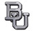 Baylor University Bears Metal Auto Emblem - Many Available! (Chrome (Black Trim))