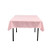 LA Linen Polyester Poplin Square Tablecloth 52" x 52" Light Pink