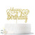 Gold Glitter Happy 80th Birthday Cake Topper, Hello 80, Cheers to 80 Years Old, 80 Years Old Party Supplies Decoration
