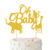 Oh Baby Cake Topper - BUSOHA Gold Glitter Jungle Wild Safari Animal Cake Picks For Baby Showers and Boys Girls Gender Reveal Parties Cake Decorations