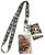 One Piece Flags Lanyard With Badge ID Holder and PVC Charm