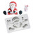Joinor 3D Christmas Santa Claus Silicone Fondant Molds Chocolate Gumpaste Fondant Cake Decorating Tools