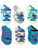 Disney Lilo & Stitch Womens 6 pack Socks (9-11 (Shoe: 4-10), Stitch Blue)