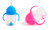 Munchkin Click Lock 7 Ounce Weighted Flexi-Straw Cup, 2 Pack, Blue/Pink
