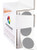 ChromaLabel 1 Inch Round Removable Color-Code Dot Stickers, 1000 per Dispenser Box, Gray