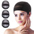 3PCS Mesh Dome Wig Caps, Black Elastic Spandex Net Wig Cap, Breathable Nylon Unisex Weaving Cap Stretch Closed End Hair Care Cap for Making Wigs