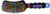 Tail Tamers 909RB Rainbow Curved Handle Mane and Tail Brush for Horses