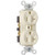 Legrand - Pass & Seymour TR5362LACC12 Receptacle Duplex Tamper Resistant Back and Side Wire 20-Amp/125-volt Light, Almond