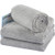 KinHwa Microfiber Car Drying Towels Super Absorbent Large Car Wash Towels Scratch Free Car Cleaning Towels Ultra Soft Auto Detailing Towels 380gsm 16Inch x 24Inch 3 Pack Gray