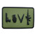 Love Symbol Sign Tactical PVC Patch with Hook Fastener Backing by uuKen Tactical Gear (OD Green and Black)