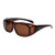 Freeprint Polarized Solar Shield Fit Over Glasses Driving, Leopard, Size No Size