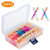 Cuttte 120PCS Disposable Dual Sides Eye Shadow Sponge Applicators with Container, 4 Colors Eyeshadow Brushes Makeup Applicator
