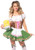 Leg Avenue Women's Beer Babe Oktoberfest Costume, Brown/Green, Large