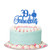 Royal Blue Glitter Forty & Fabulous Cake Topper - 40th Birthday Cake Topper, 40th Birthday Party Decoration