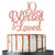 Rose Gold Glitter 10 Years Blessed & Loved Cake Topper - 10th Birthday / 10th Anniversary Cake Topper, 10th Birthday / 10th Anniversary Party Decoration