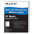 Milcoast White Adhesive DIY CD/DVD/Blu-ray Disc Labels - for Laser/Inkjet Printers - 50 Label Sets (25 Sheets)