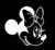 LLI Minnie Mouse 2 | Decal Vinyl Sticker | Cars Trucks Vans Walls Laptop | White | 5.5 x 5.3 in | LLI1037