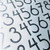 Modern Style Die Cut Vinyl Numbers (3 inch Metallic Silver Gray)