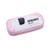 iSuperb PU Leather Pencil Pouch Pencil Case Small Makeup Pouch Makeup Cosmetic Pouch with Zipper for School Office (Pink Elephant)