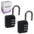 Yuauy 2 pcs Black Resettable 3 Dial Digit Combination Password Padlock Code Lock for Suitcase Luggage Travel Backpack Baggage