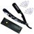 Skull Coated Handle Barber Straight Razor, Universal Half Blade Razor, Professional Barber Straight Edge Razor - Barber Razor, Razor for Men with Razor Blades by ''Lisaaz''