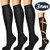 Laite Hebe compression socks women&men,Black,L/XL (3 pairs)