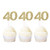 Ercadio 24 Pack Gold Glitter 40th Birthday Cupcake Toppers Age Forty Number 40 Cupcake Picks Anniversary Party Cake Decorations