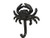 Hampton Nautical Cast Iron Wall Mounted Crab Hook, 5"