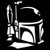 CCI Boba Fett Profile Star Wars Decal Vinyl Sticker|Cars Trucks Vans Walls Laptop| White |5.5 x 4.5 in|CCI553