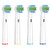 Replacement Toothbrush Heads for Oral-B, 4 Pack Replacement Heads Compatible with Oral B Braun Electric Toothbrush