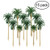 NUOLUX Model Tree Coconut Palm Trees Scenery Model Miniature Railroad Diorama Layout Architecture Trees for DIY Scenery Landscape, Natural Green 5 Size 15Pcs