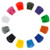 Craft County DIY Plastic Zipper Pull Tabs - Bright Color Selection - Pack Sizes of 5-100