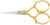 Gingher 1005279 Epaulette Embroidery Scissors 3.5-W/Leather Sheath