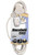 Coleman Cable 09417 7' 16/2 White SlenderPlug Indoor Cube Tap Extension Cord