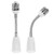 CliCli 2-Pack E26/E27 to E26/E27 Bulb Socket Extender, 15 CM/5.9 Inch Light Bulb Extension, Bendable Standard Medium E26 Screw Base Extender Adapter