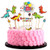 Artczlay Dinosaur Theme Happy Birthday Cake Topper Cute Dinosaur Balloon Cake Topper Children's Birthday Party Decoration 11pcs
