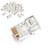 UGREEN RJ45 Connector Cat5E Cat5 Crimp Modular Connector 50 Pack Ethernet Network Cable Plug Crystal 8P8C