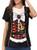 Funny World Women's Pirate Costume T-Shirts (Large, Black)