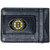 NHL Siskiyou Sports Mens Boston Bruins Leather Cash & Cardholder One Size Black