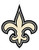 NFL Siskiyou Sports Fan Shop New Orleans Saints Logo Magnets 8 inch sheet Team Color