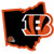 NFL Siskiyou Sports Fan Shop Cincinnati Bengals Home State Decal One Size Team Color