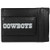 Siskiyou NFL Dallas Cowboys Logo Leather Cash and Cardholder, Black